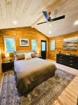 Cabin with hot tub, heated swimming pool and acres of backyard hiking