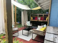 Heated Pool - Backyard Privacy- Camping in the Suburbs- 25 min. to the beach