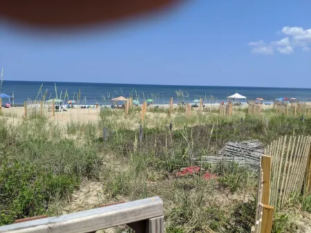 Beautiful Ocean Front Studio with direct beach and access to a deck.