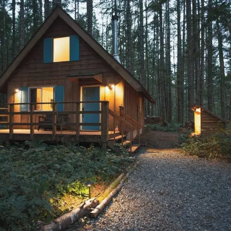 🏔 Blue Ox Basecamp Cabin: WiFi, Hot tub, Fireplace by Mt Rainier National Park