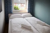 Apartment with private wooden terrace and beach chair