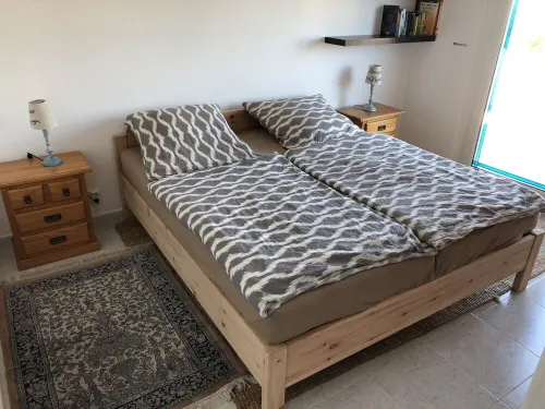 Modern, quietly located vacation apartment with sea view + close to the beach, fully air-conditioned