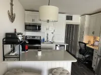 A pristine condo on the bay that comes with beautiful sunsets.