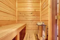 'Buckhorn' - Slopeside Iron River Cabin w/ Sauna - parking