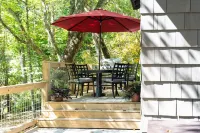 Mountain bliss on 3.25 acres, private, elegant, yet close to everything.