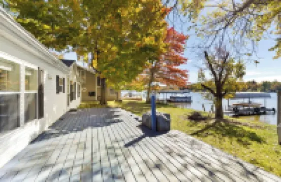 Lakefront Home with Dock, Firepit & Private Deck