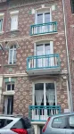 Cocoon for 2, Mers les Bains, sea view from balcony. Colorful, bright, welcoming.