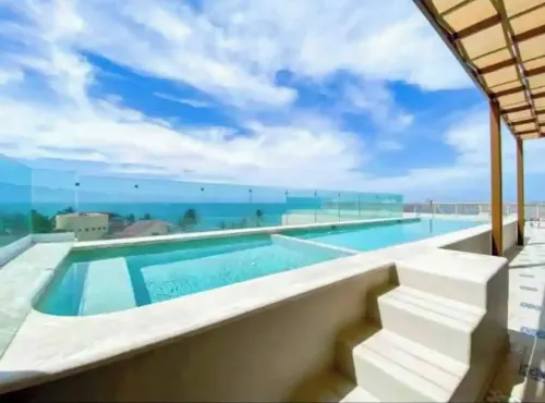 Luxury Apartment 50m from Beach in Bucerías w/ Balcony & Rooftop Garden