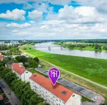 Barby Apartment with Elbe View & Balcony on the Elbe-Saale Cycle Path