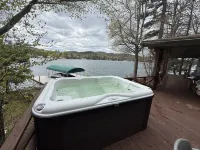 Private Cabin Island Escape Boat Required Pets Retreat Lakefront Sleeps 10