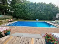 Spacious 5Bdrm Home- Saltwater Pool, WiFi, AC, Private Beach Parking Pass - Pool