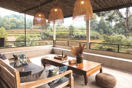 Villa Stella - Semi Outdoor Bath with Amazing View