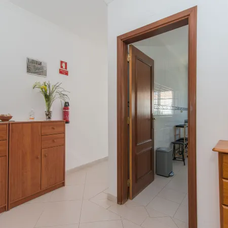 Cabanas T1 Apartment with Balcony & BBQ – 8Min Walk to Beachfront