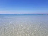 The feet in water ocean