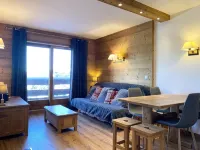 Apartment ,Direct access to the slopes,4-6 persons,35 m2,beautiful view,wifi Hotels in Les Allues