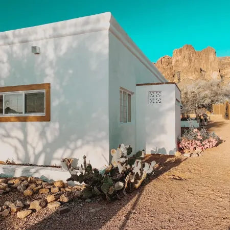 Casita at base of the Superstition Mountains. Unbelievable hiking and views.