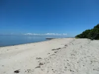 Beachfront cute cottage on Private  Beach. Best View on the Cape.  on high bluff