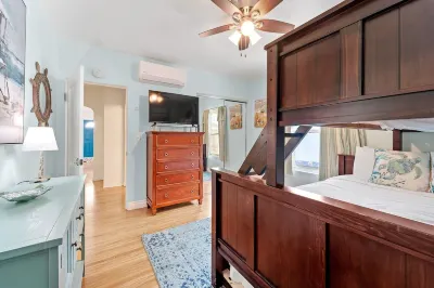 Chic 2BR Retreat - Steps to Beach, Exclusive Patio, Garage Parking