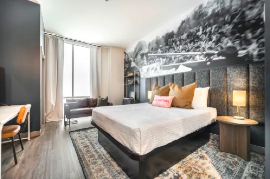 Floor-to-Ceiling Windows and Full Kitchen - Charming Modern Retreat