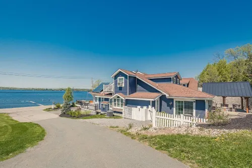 Rustic Lakeside Mansion w/ Outdoor Kitchen & Minutes To Track