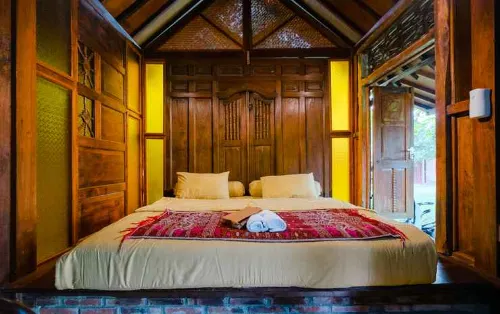 Ethnic Room at Omah Limasan by Omah Bungah Hotels in Pakem