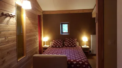 The Chalet du Parc in a quiet, green setting.