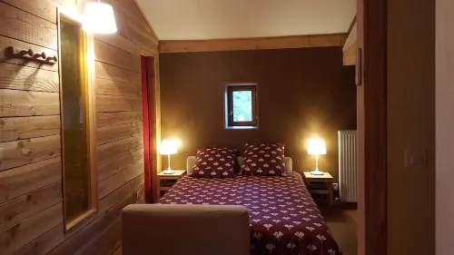 The Chalet du Parc in a quiet, green setting.
