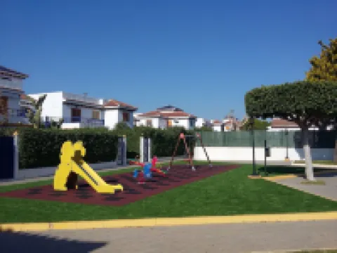 Living room with balcony and sea view, waterfront and south-facing