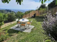 Pink house in Versilia hills with garden and holistic massage service