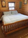 Log cabin with large deck and 6 person hot tub