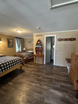 The Fishing Hole is a charming studio near lovely Castle Rock Lake in Necedah.