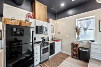 An upscale retreat across from the beach