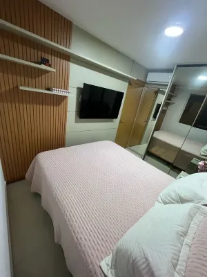 Apartamento Planejado e Climatizado na Praia de Pium