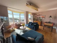 Family home overlooking Woolacombe Beach, designed for fun, sun and surf.