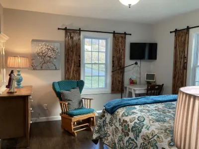 Newly remodeled modern farmhouse in a country setting. Quiet with views
