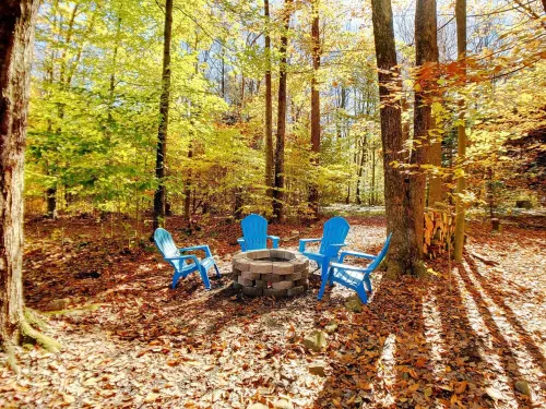 Lake Naomi Poconos Gem★HotTub+Game Room+Fire Pit Mid-Mod Chalet★Golden Owl PA