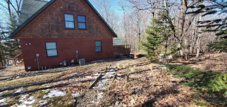 A family cabin inside the woods