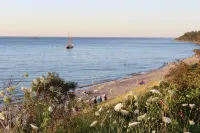 Family-friendly comfort apartment, 100m to the Baltic Sea beach, beautiful lagoon view