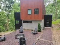 Stunning modern cabin high on a ridge with sunrise and sunset views!