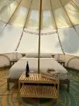 Canvas Bell Tent on Working Farm in Historic Laurel Highlands
