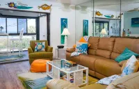 Sandy Cheeks & Barefeet, Gorgeous Interior Gulf Beach Place, Pool, on Beach Side