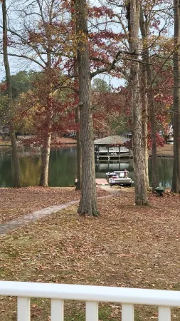 Waterfront mobile home on beautiful Lake Gaston with private pier access.