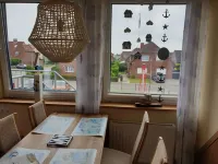 Apartment lighthouse at the sandy beach-balcony-2 double-bedroom-balcony-dogs on request