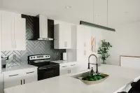 Modern Townhome with Skyline Views, Heated Balcony & Curated Art in Downtown DSM