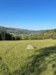 Wonderful secluded cottage with outstanding views over the Welsh Dee Valley.