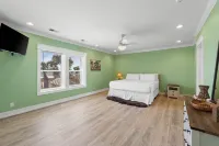 Gulf View Balcony and Cozy Living Area - Charming Beach House Escape Hotels in Port St. Joe