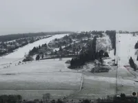 스키 지역의 테라스 있는 페리엔하우스