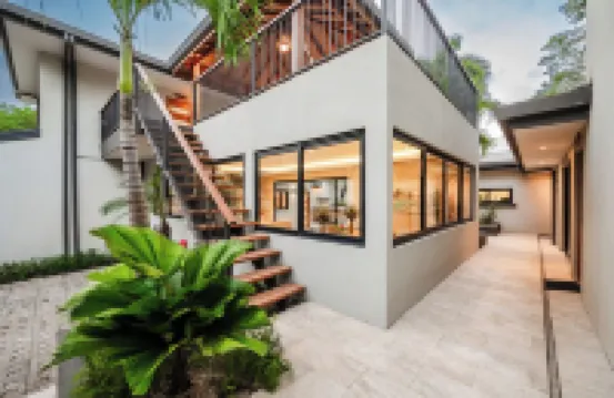 Iguana Surf Villas,  6 bedrooms, 6.5 bathrooms,  5 kitchens center of Tamarindo