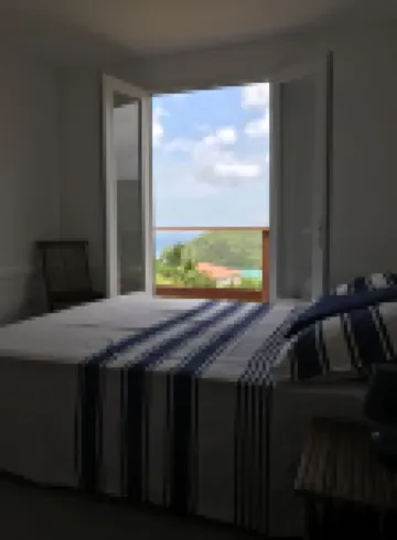 New villa with swimming pool, magnificent view of the caribbean sea, 1 'from the beach のホテル