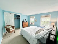 Spacious 5Bdrm Home- Saltwater Pool, WiFi, AC, Private Beach Parking Pass